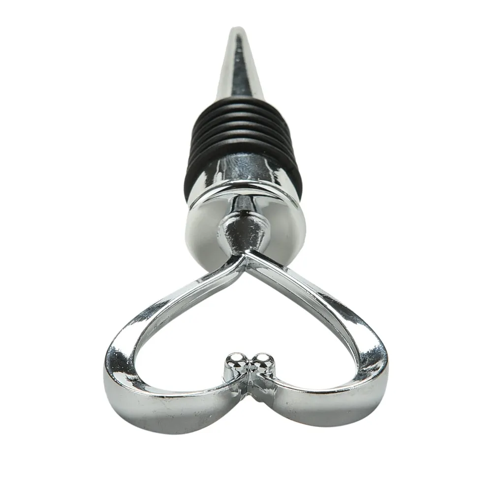 Heart Shaped Elegant Wine Stopper of cork, bottle stopper Wedding Favors wedding decoration
