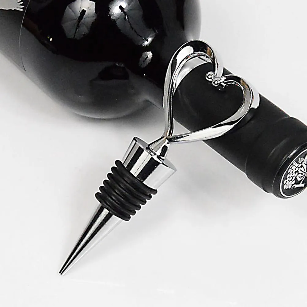 Heart Shaped Elegant Wine Stopper of cork, bottle stopper Wedding Favors wedding decoration