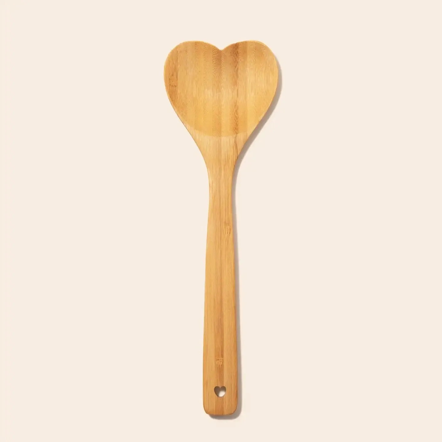 Heartshaped Bamboo Serving Spoon