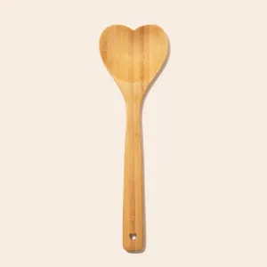 Heartshaped Bamboo Serving Spoon