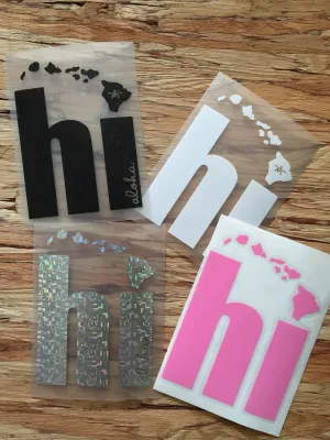 Hi Islands Decal