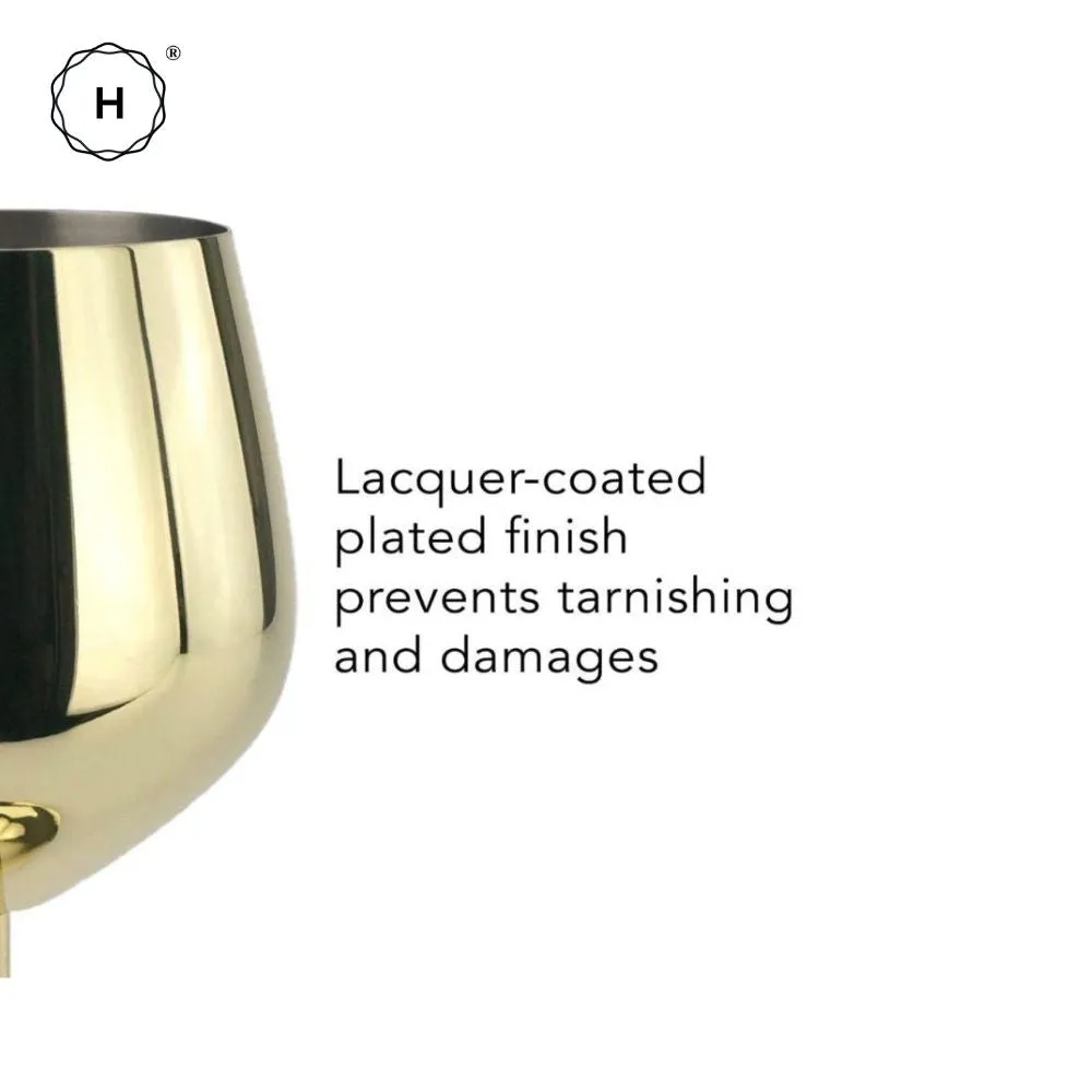 Homlly Unbreakable BPA Free Stainless Steel Champagne Wine Cocktail Glass