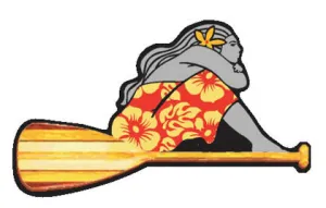 Island Girl Paddler Decal