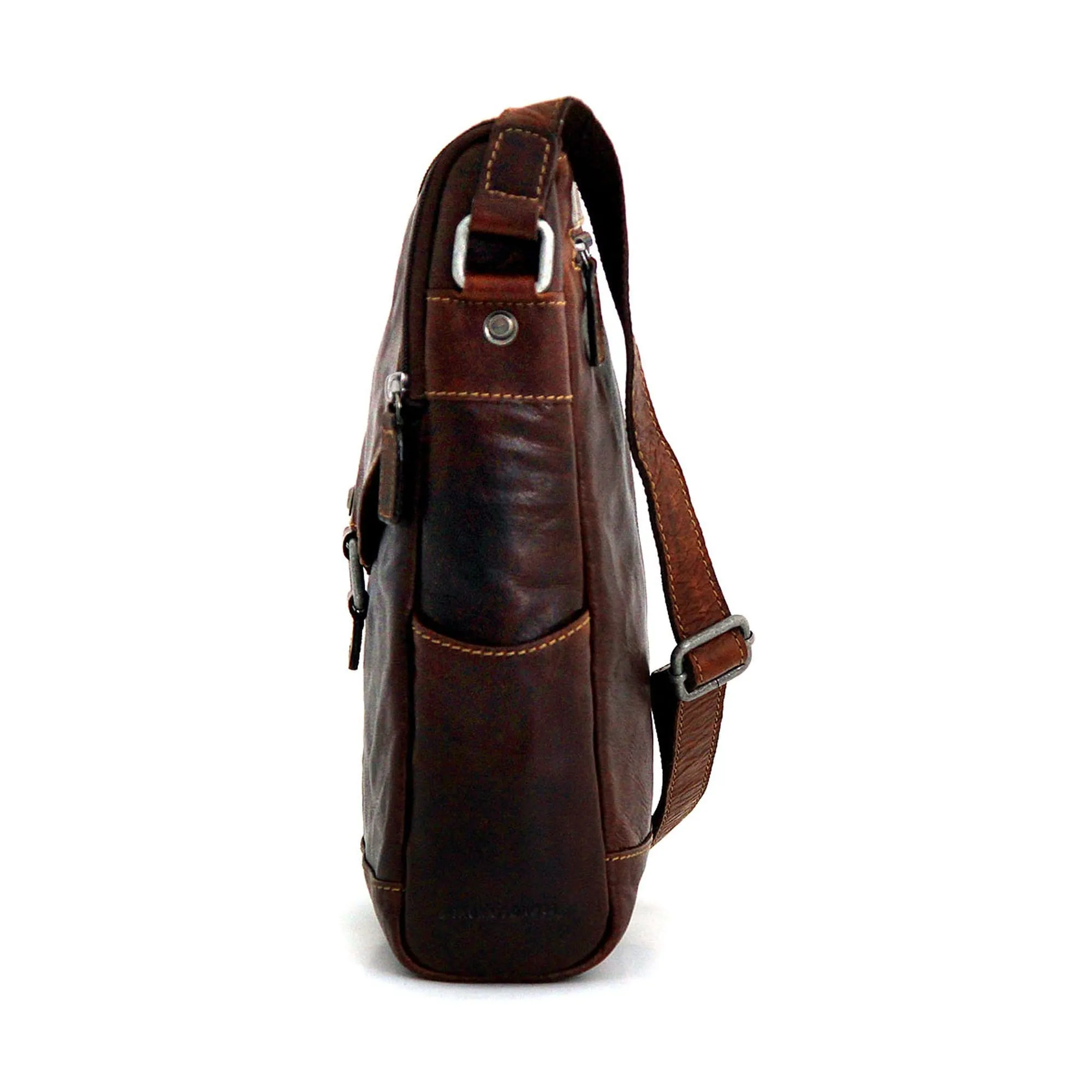 Jack Georges Voyager Crossbody Messenger Wine Bag