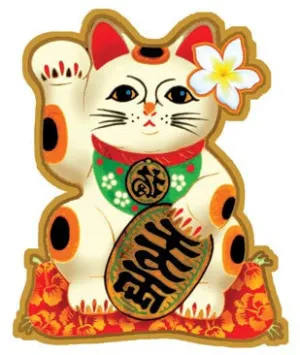Japanese Maneki Neko Decal