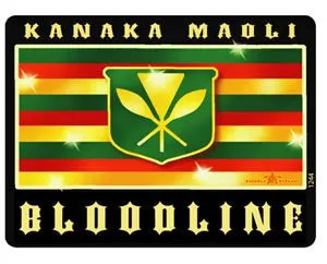 Kanaka Maoli Hawaiian Flag Decal