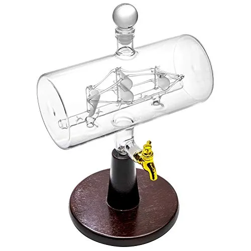 Large 50 Oz 'Magellan' Handmade Whisky Dispenser Liquor Decanter Mega Set