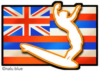 Longboarder Hawaiian Flag Decal