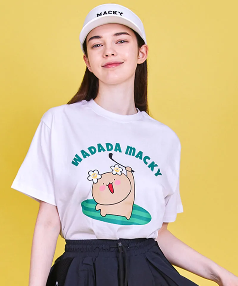 MACKY Golf: Wadada Rounding T-Shirt - White