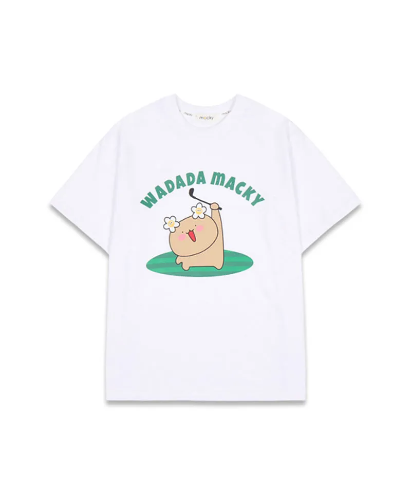 MACKY Golf: Wadada Rounding T-Shirt - White