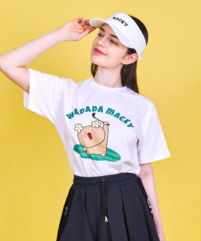 MACKY Golf: Wadada Rounding T-Shirt - White
