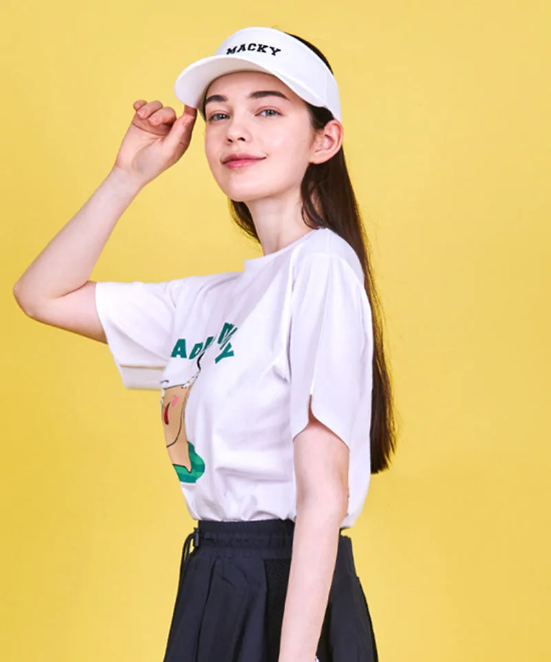 MACKY Golf: Wadada Rounding T-Shirt - White