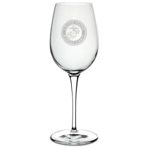 Marines Seal Luigi Bormioli 12oz White Wine Glass*