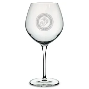 Marines Seal Luigi Bormioli 22oz Robusto Wine Glass*