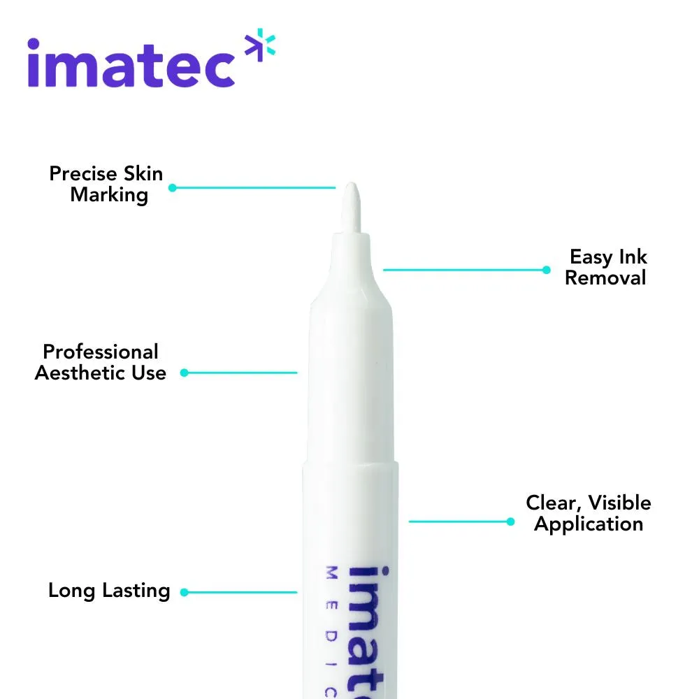 Marktec Skin Markers By Imatec Medical (White) - 10 Pack