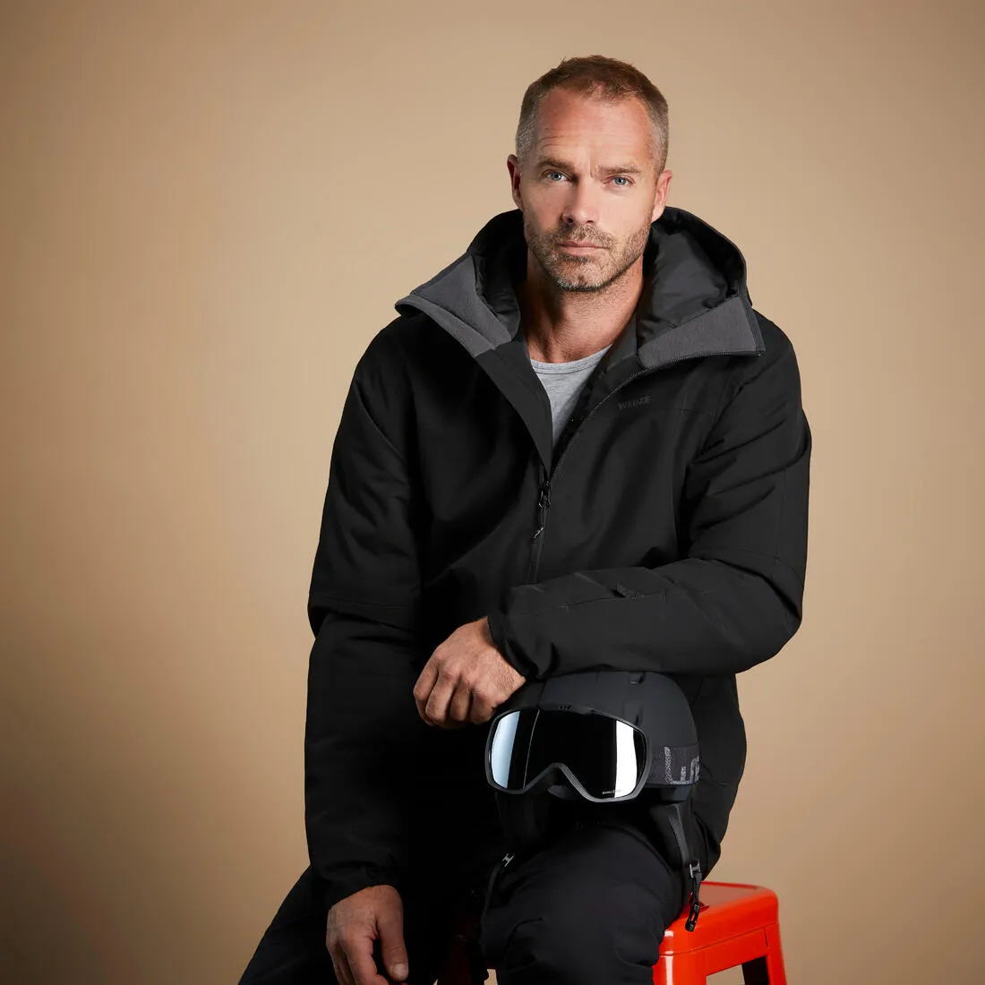 Men’s Warm and Waterproof Ski Jacket 100