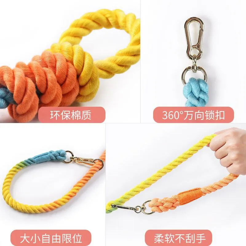 Multifunctional Cotton Dog Trackable Rope