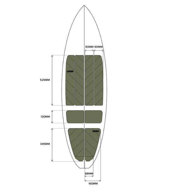 Mystic Classic Ambush Surfboard Full Deckpad