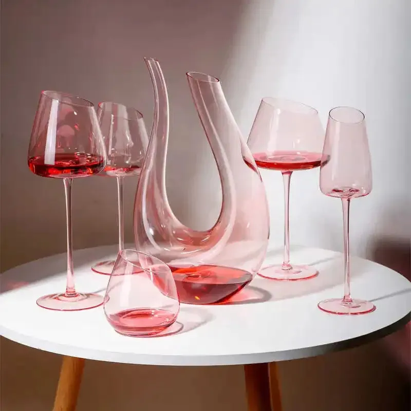 Nordic Flamingo PInk Wine Glass