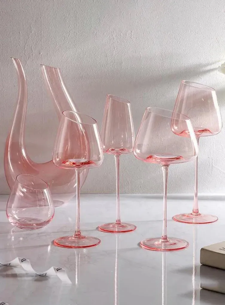 Nordic Flamingo PInk Wine Glass