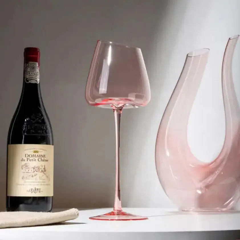 Nordic Flamingo PInk Wine Glass