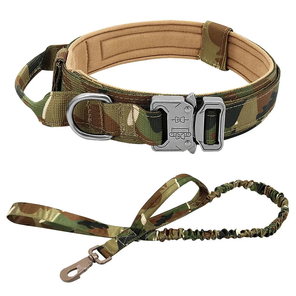 Nylon Tactical Dog Harness, Collar & Leash Combo