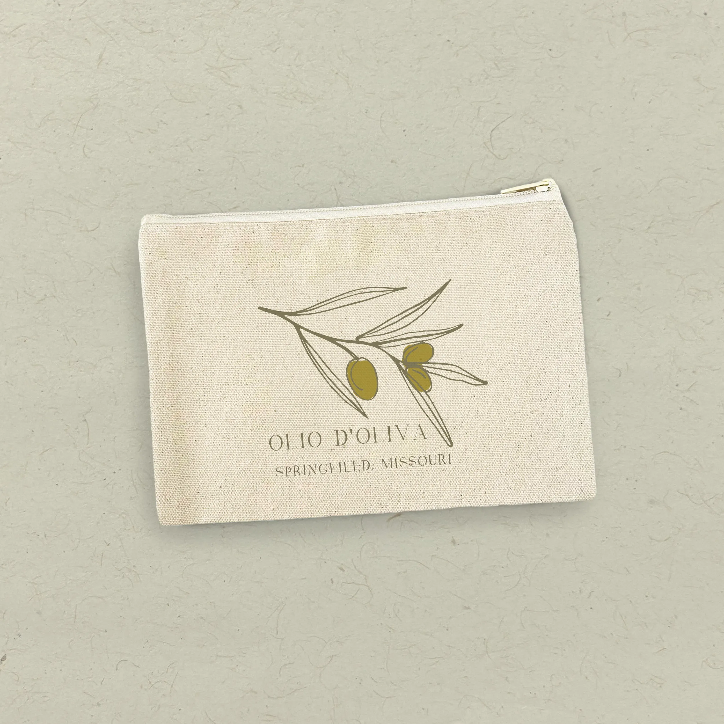 Olio d'Oliva City State - Canvas Zipper Pouch
