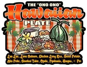 Ono Hawaiian Plate Decal