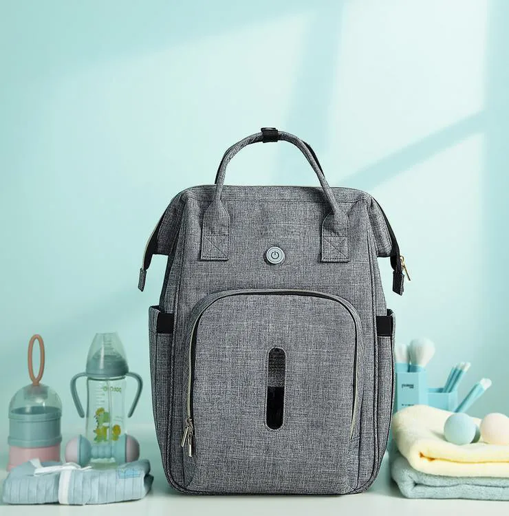 Ozone Sterilizer Waterproof Mummy Bag Travel Backpack Baby Diaper Bag
