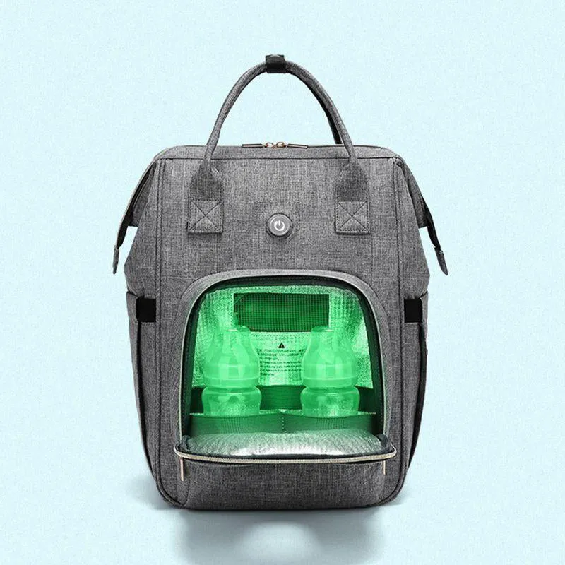 Ozone Sterilizer Waterproof Mummy Bag Travel Backpack Baby Diaper Bag