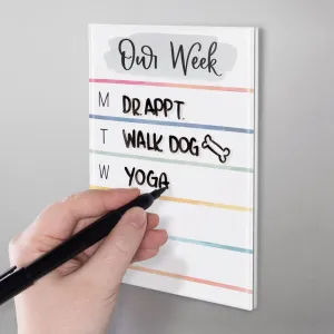 P. Graham Dunn Our Week Magnetic Dry Erase Marker Board