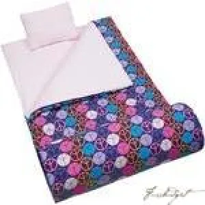 Peace Signs Purple Sleeping Bag