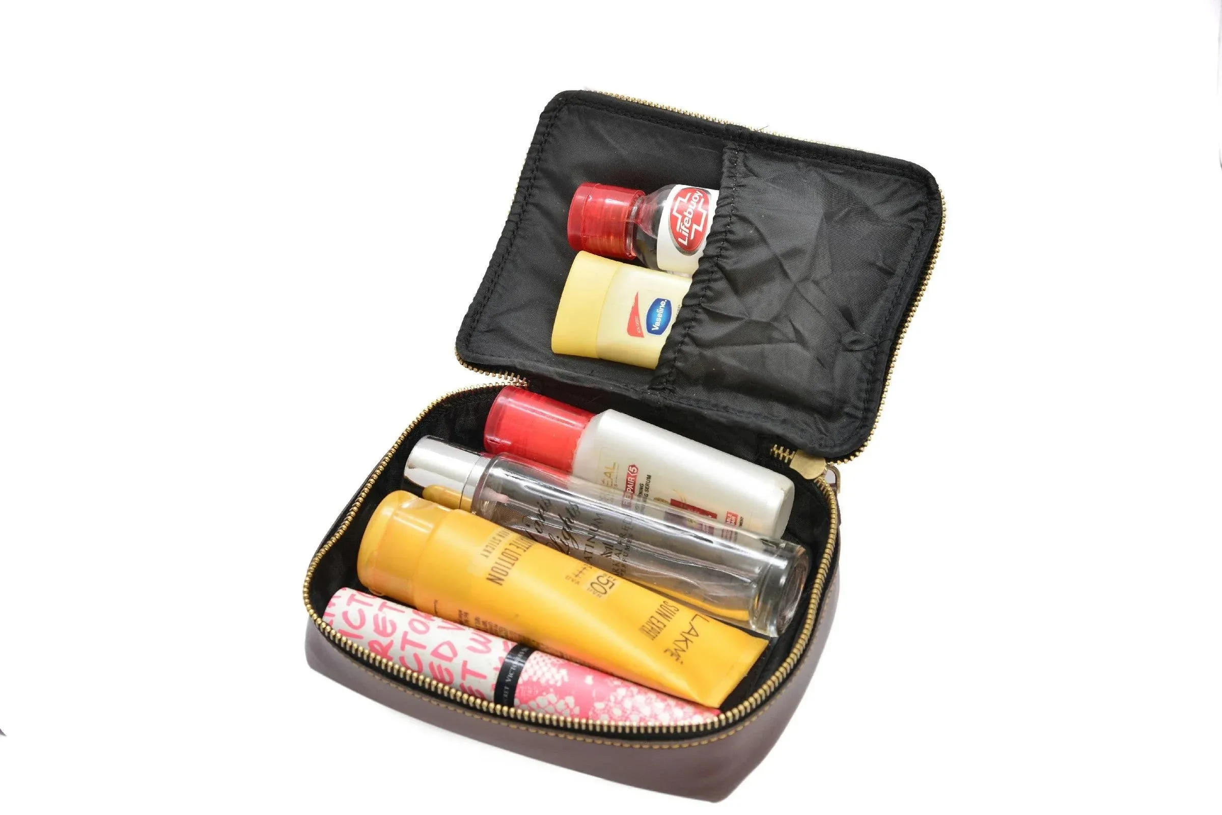 Personalized Mini Makeup Kit- All in one kit - Brown