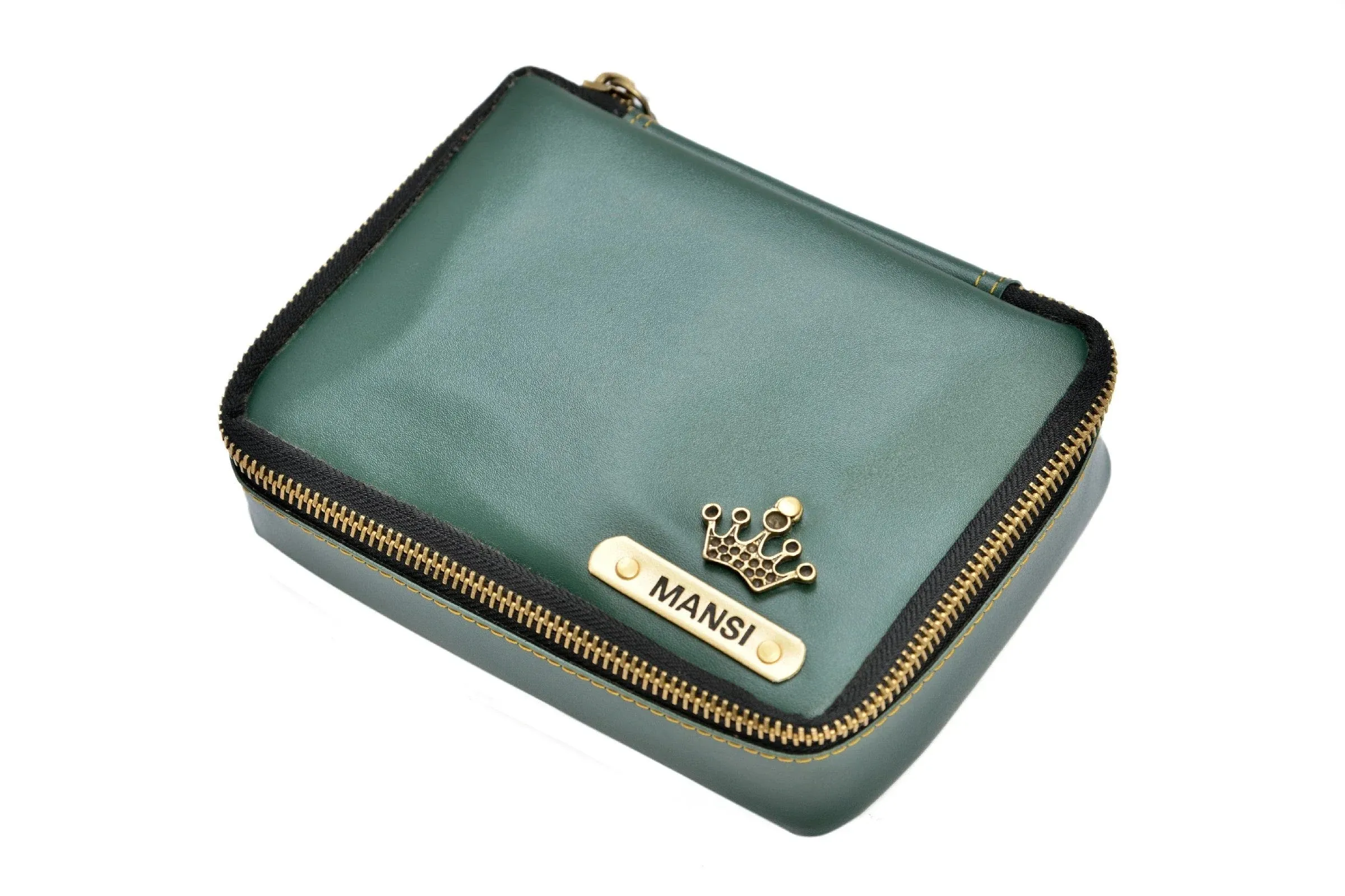 Personalized Mini Makeup Kit- All in one kit - Olive Green