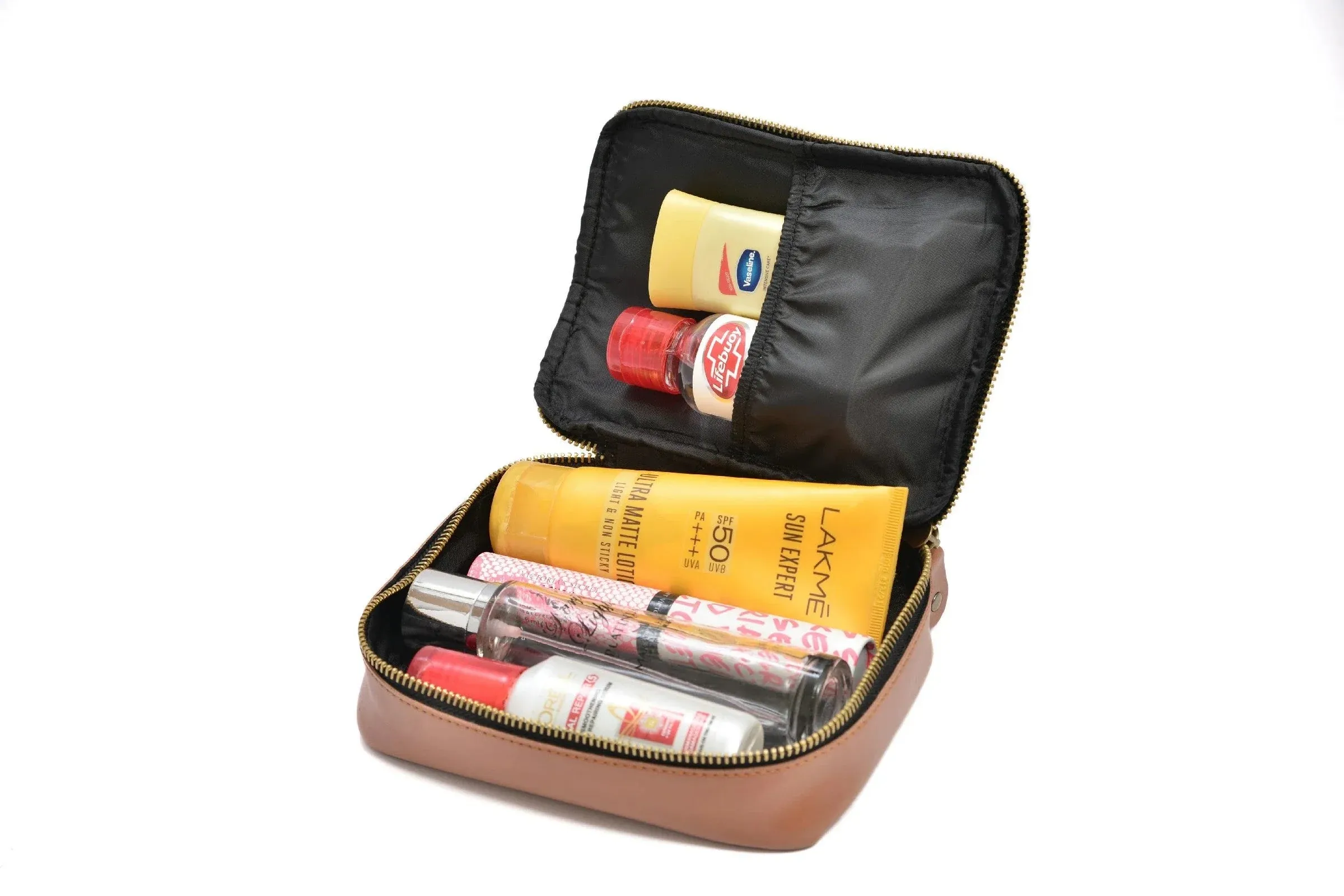 Personalized Mini Makeup Kit- All in one kit - Tan