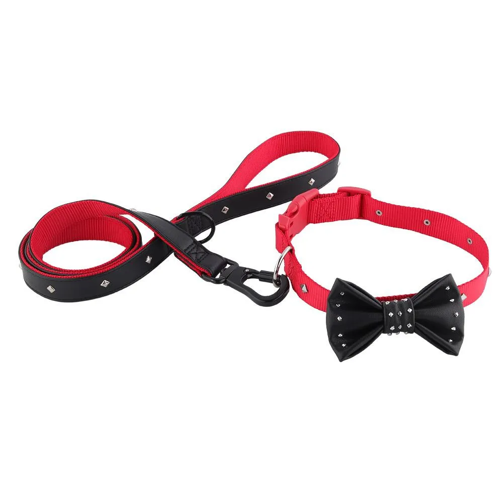 Posh Tail Faux Leather Dog Leash - 4ft. long
