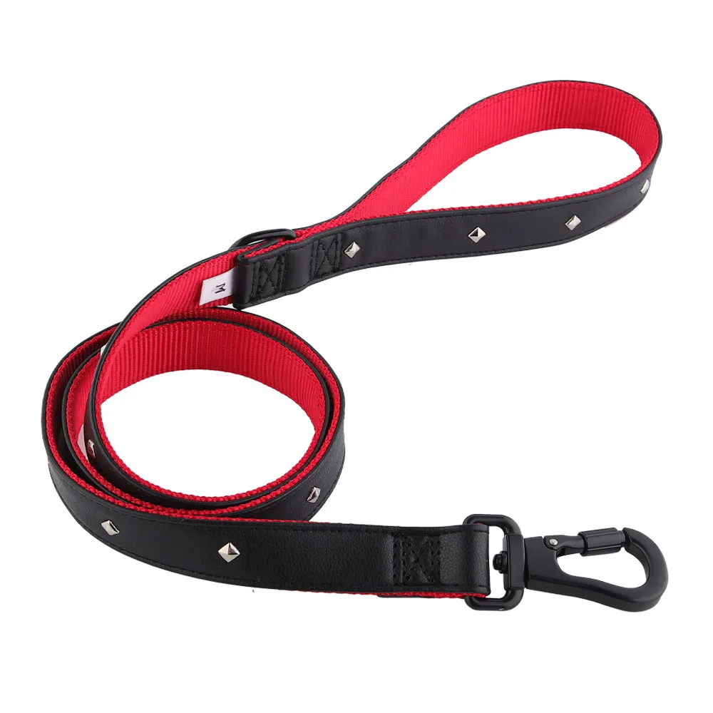Posh Tail Faux Leather Dog Leash - 4ft. long