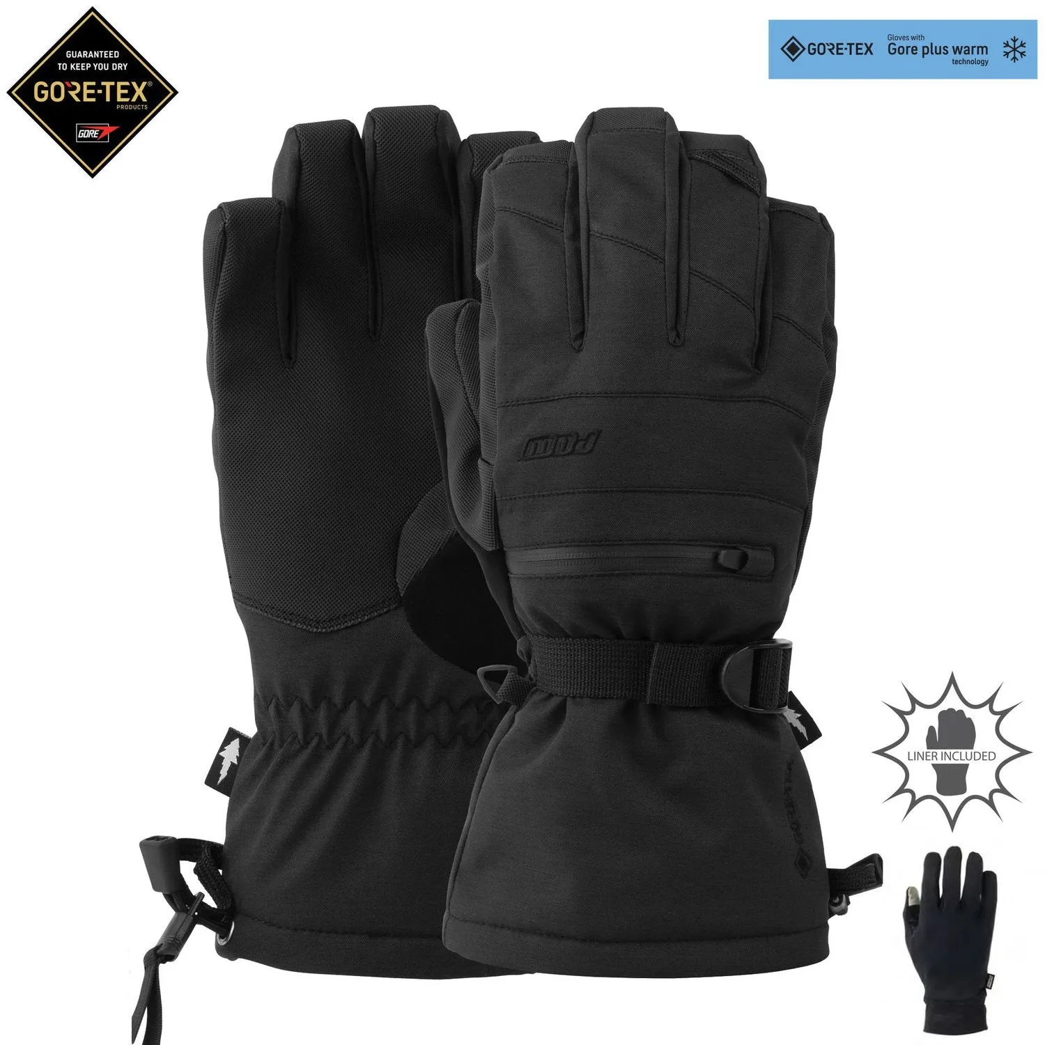 POW GLOVES WAYBACK GTX LONG BLACK