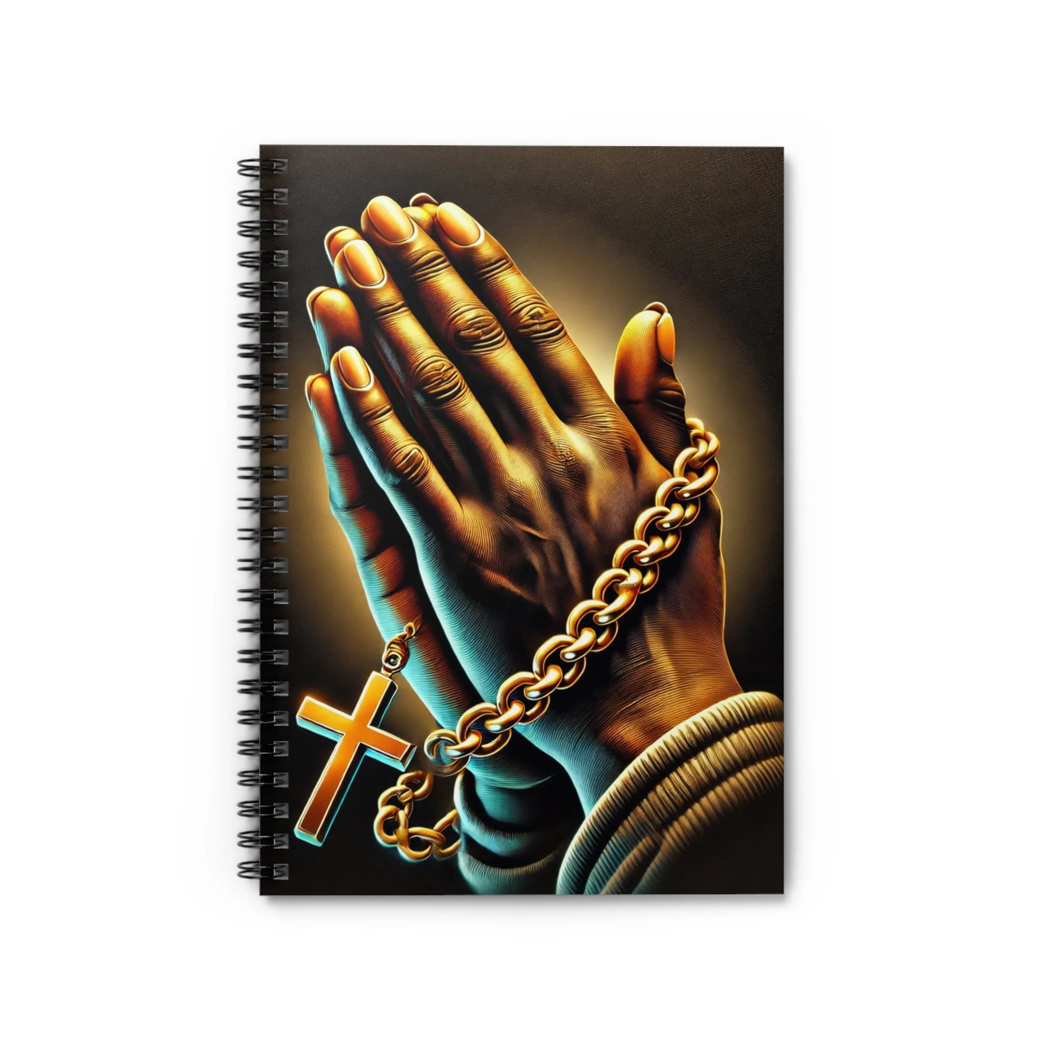 Praying Man Spiral Notebook - Ruled Line