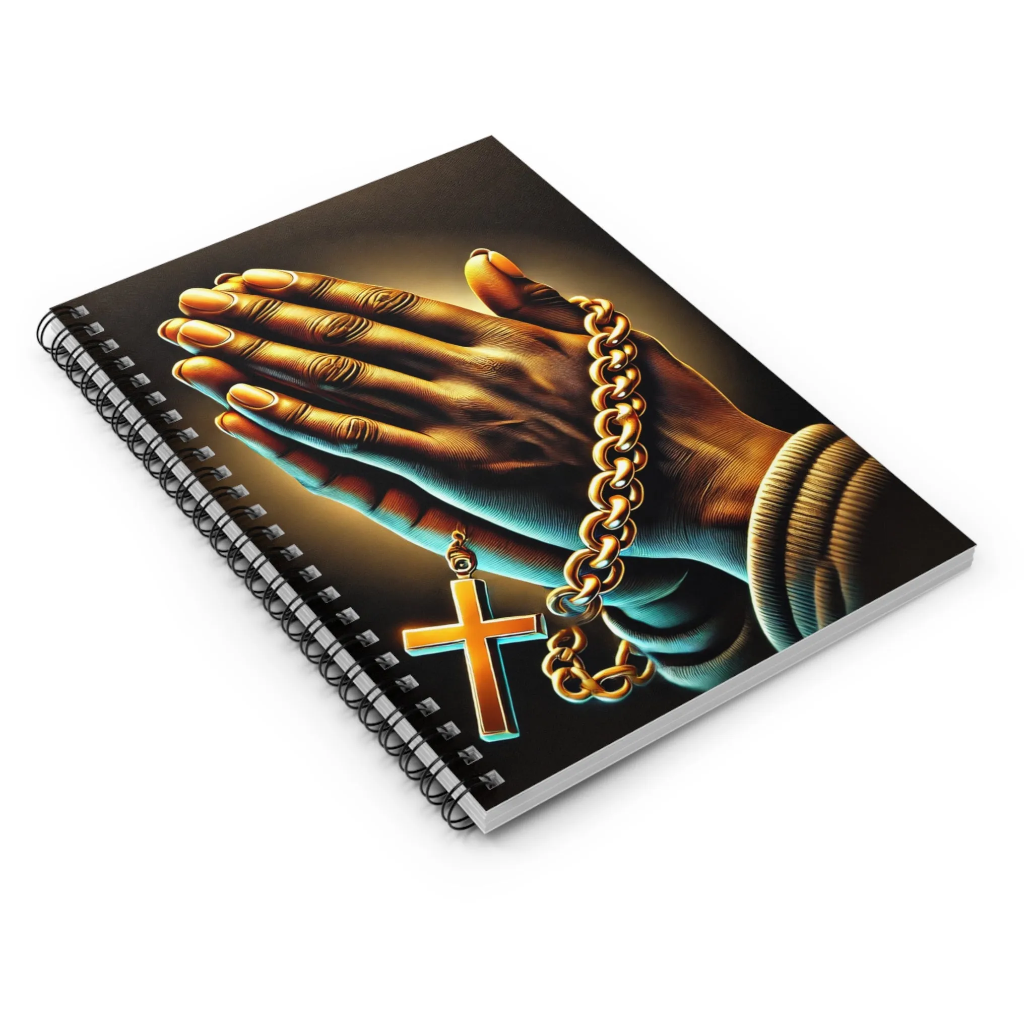 Praying Man Spiral Notebook - Ruled Line