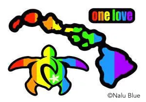 Rainbow Island Honu Decal Set