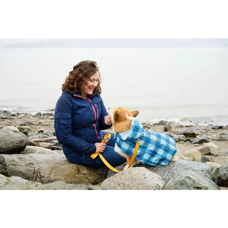 RC Pets Packable Poncho Blue Plaid