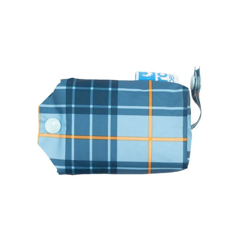 RC Pets Packable Poncho Blue Plaid