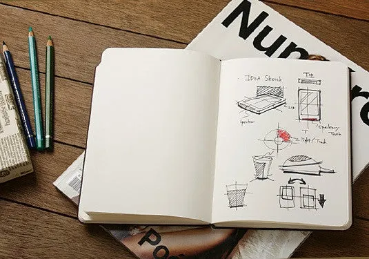 Recording Blank Notebook - Black
