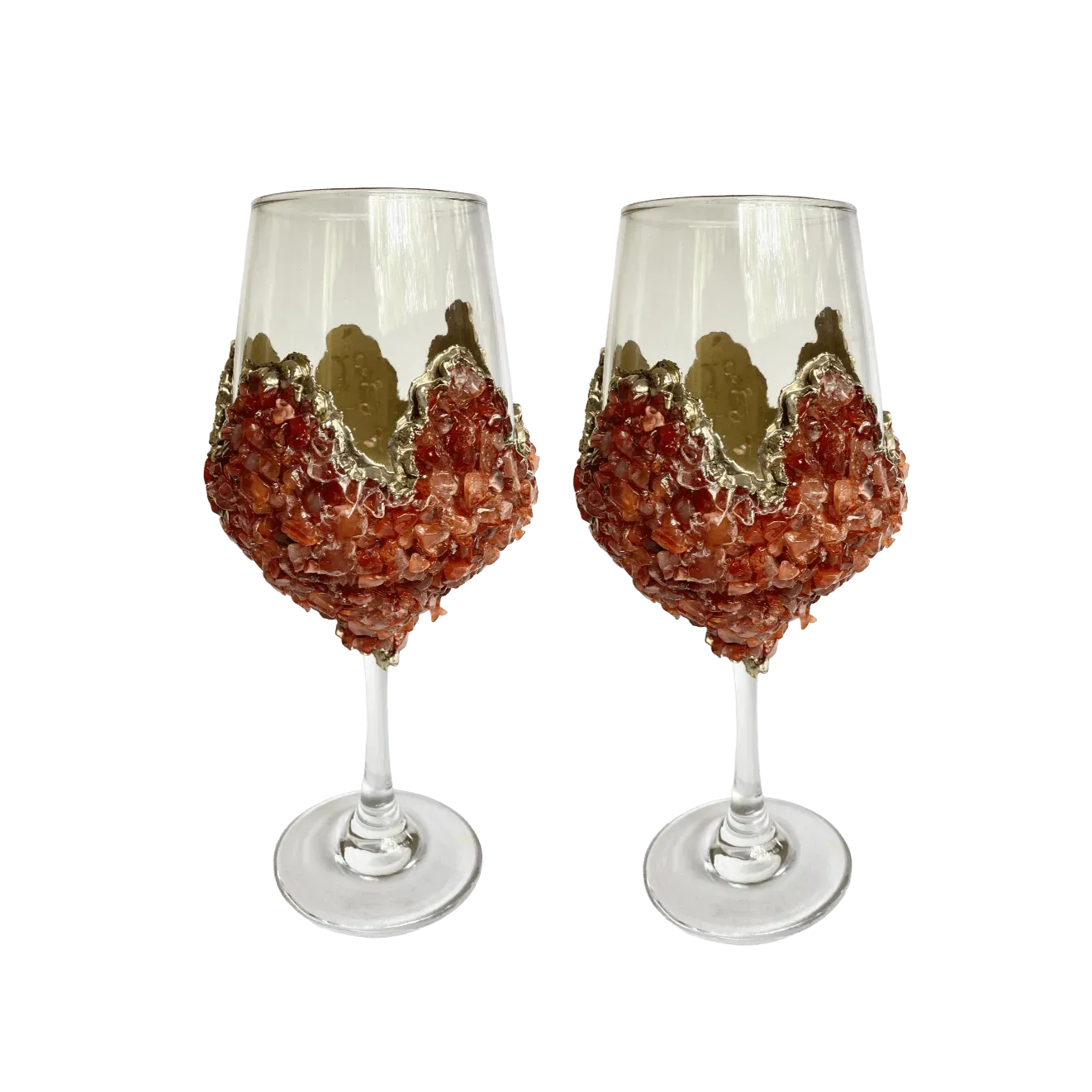 Red Quartz Wine Glass - Set of 2