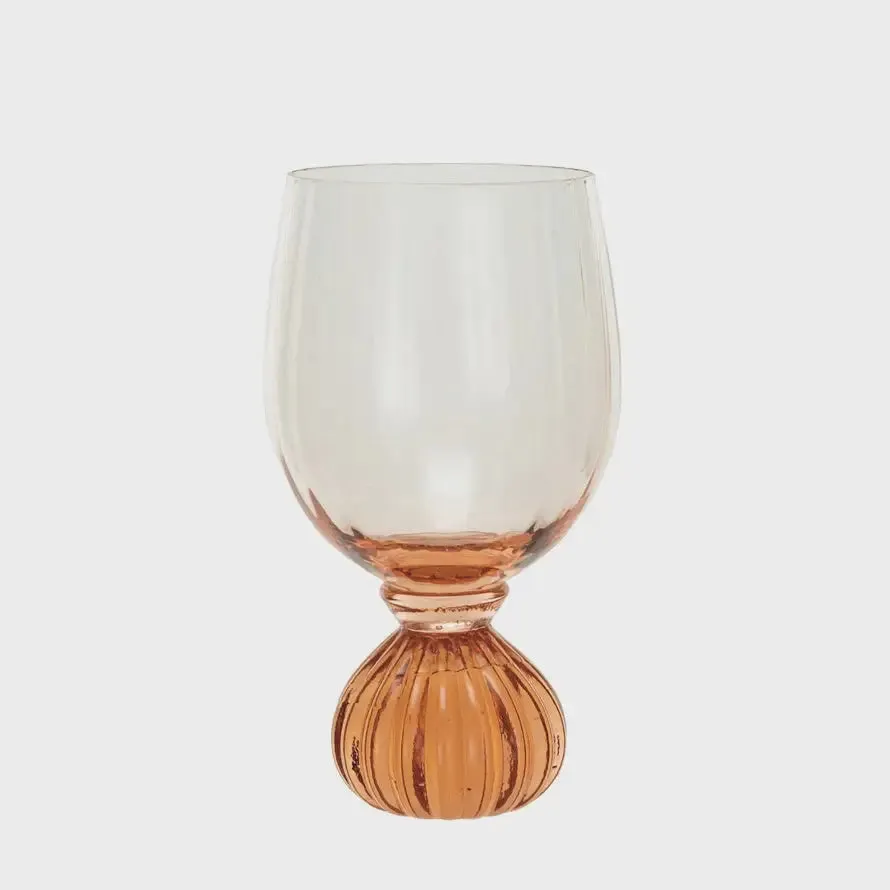 RIBBED FOOTED WINE GLASS
