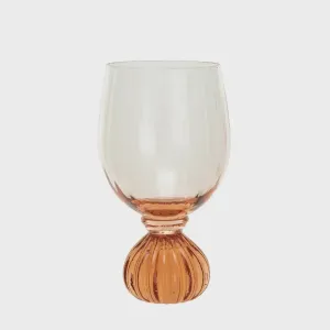 RIBBED FOOTED WINE GLASS