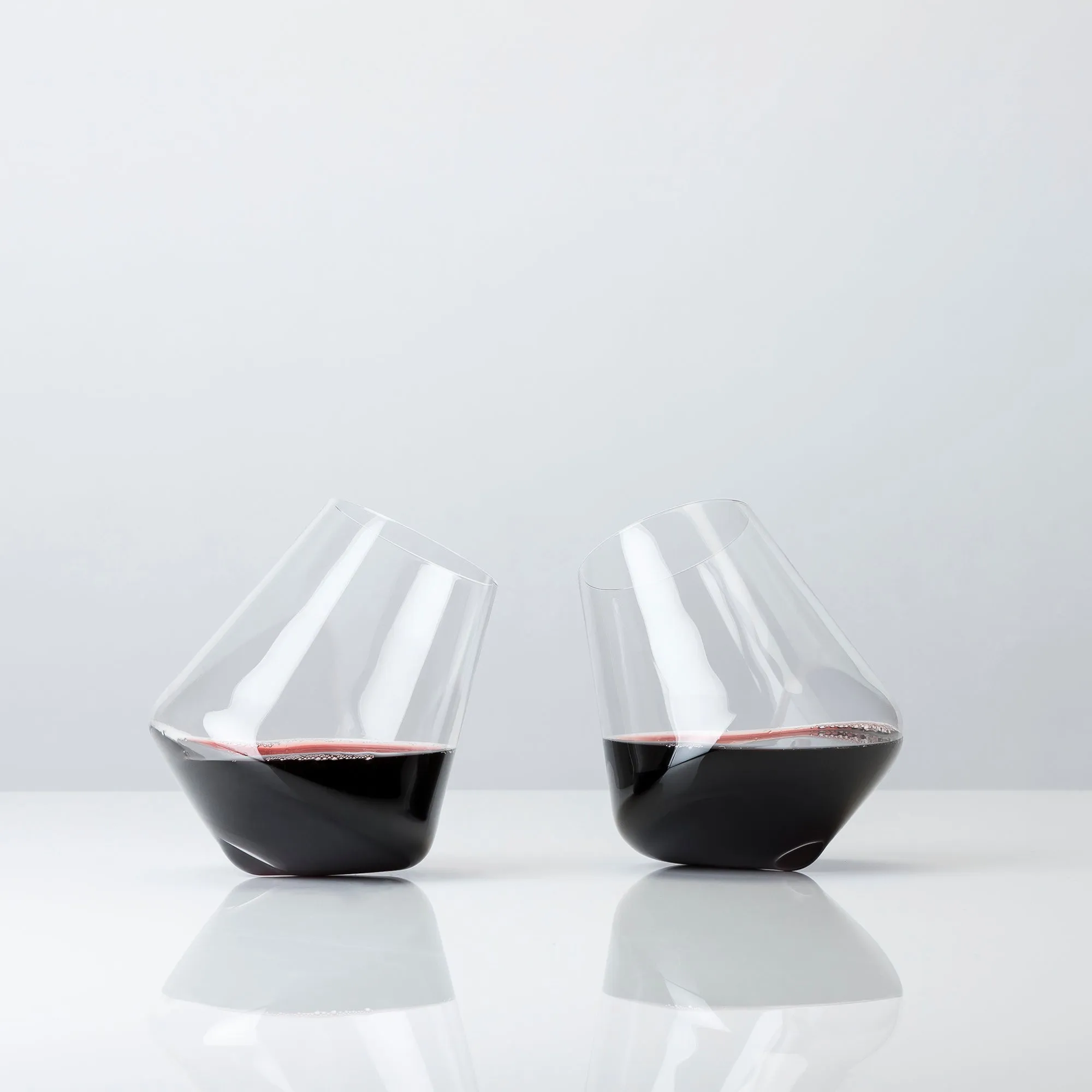 ROLLING CRYSTAL WINE GLASSES