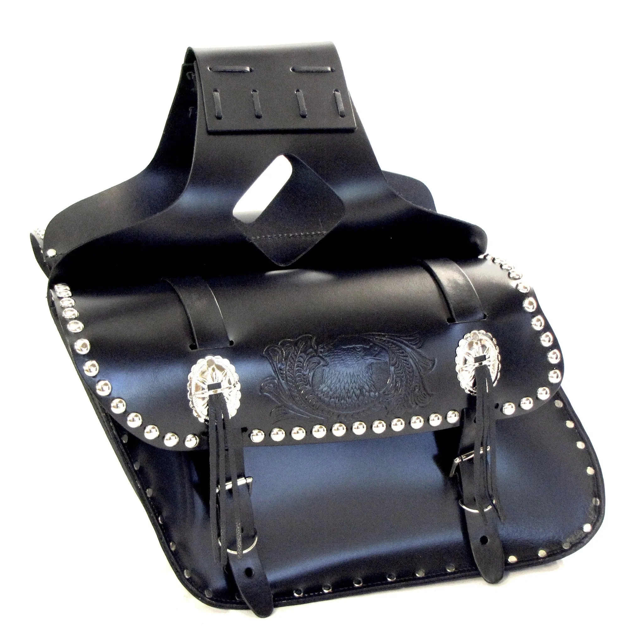SB46  Small Slanted SaddleBag w/ Dome Studs