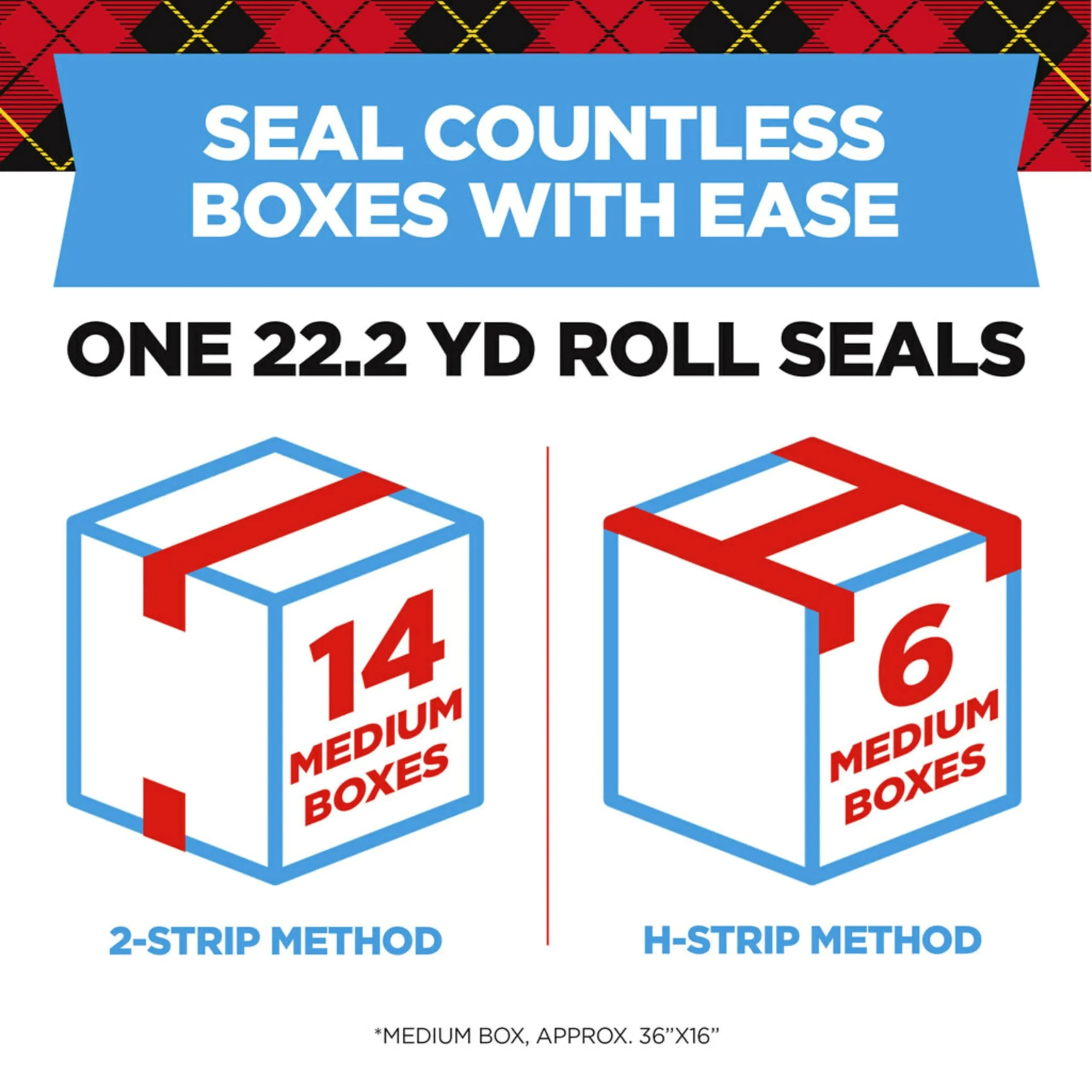 Scotch Heavy Duty Shipping Tape and Moving Packing Tape, Clear, Packing and Moving Supplies, 1.88 in. x 22.2 yd., 6 Tape Rolls with Dispensers